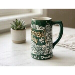 Rare 1974 Hamm’s Beer St. Patrick’s Day "Salutes the Irish" Collectible Stein